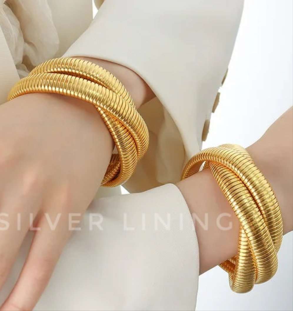 Intertwined Bracelet Gold - Silver Lining Jewellery