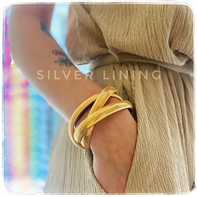 Intertwined Bracelet Gold - Silver Lining Jewellery