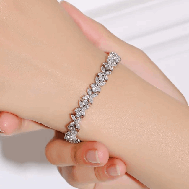 Tennis Bracelet - 17 cm/6.7 inch - Silver Lining Jewellery