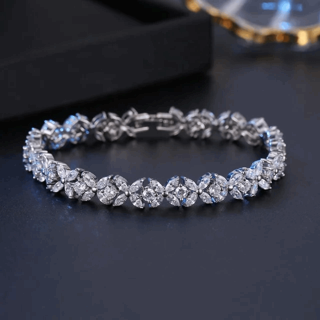 Tennis Bracelet - 17 cm/6.7 inch - Silver Lining Jewellery