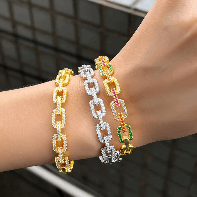 Chain Cuff Bracelet - Silver Lining Jewellery