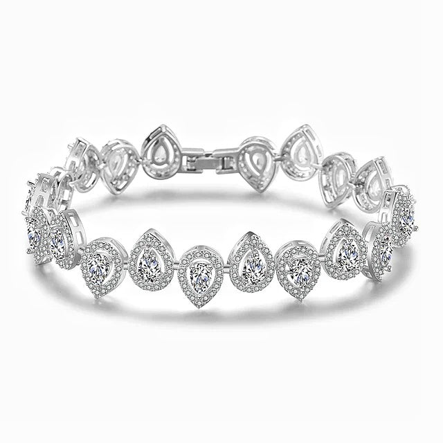 Pear Tennis Bracelet
