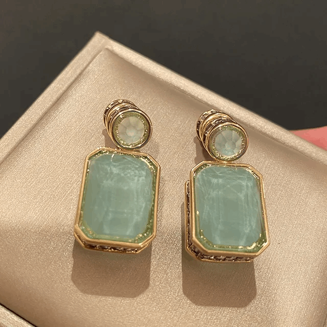 Jade Earrings - 3 cm