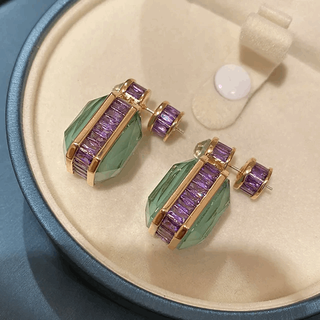 Jade Earrings - 3 cm
