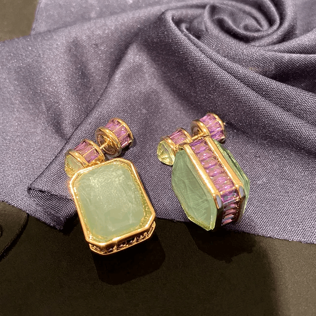 Jade Earrings - 3 cm