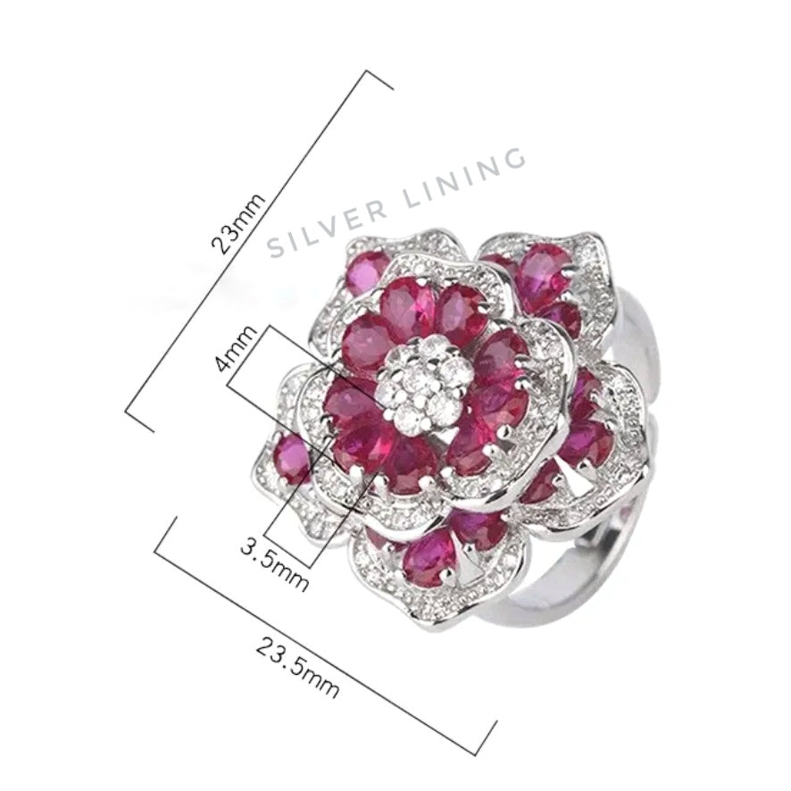 Flower Ring Adjustable