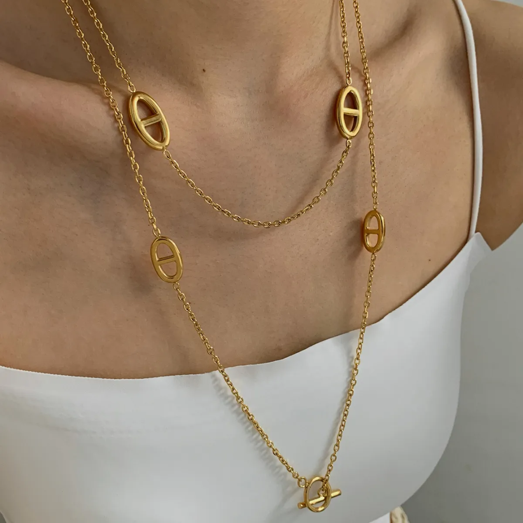 Gold Long Chain Necklace