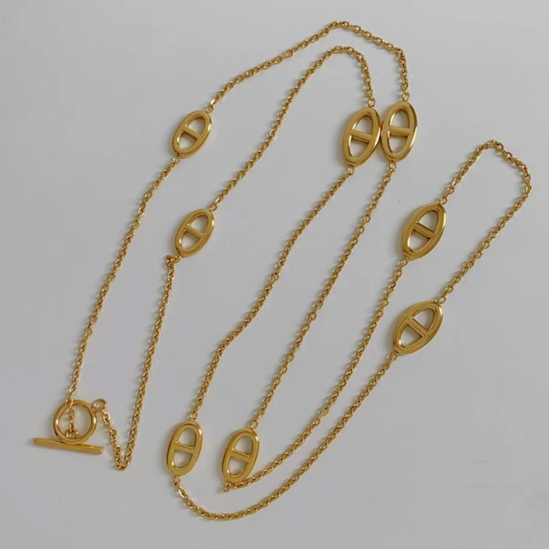 Gold Long Chain Necklace