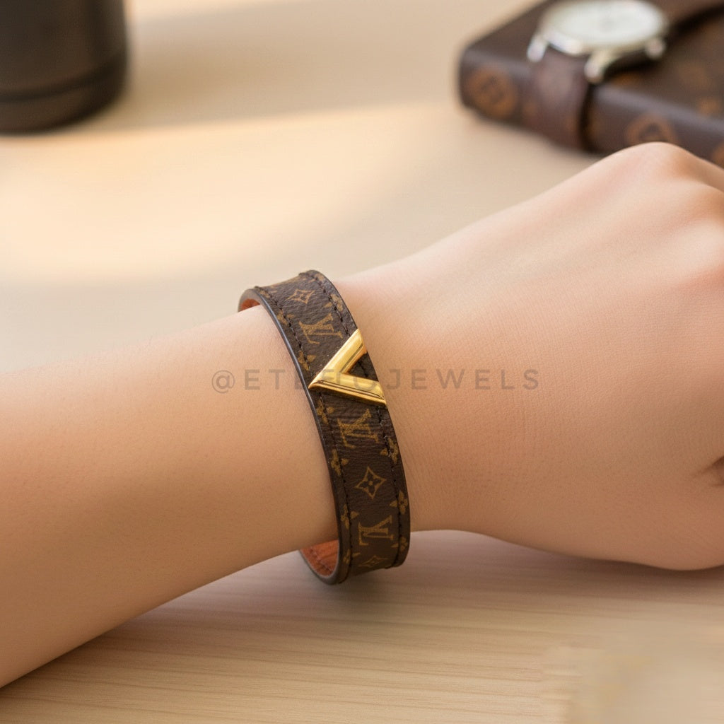 L Leather Bracelet Etereo