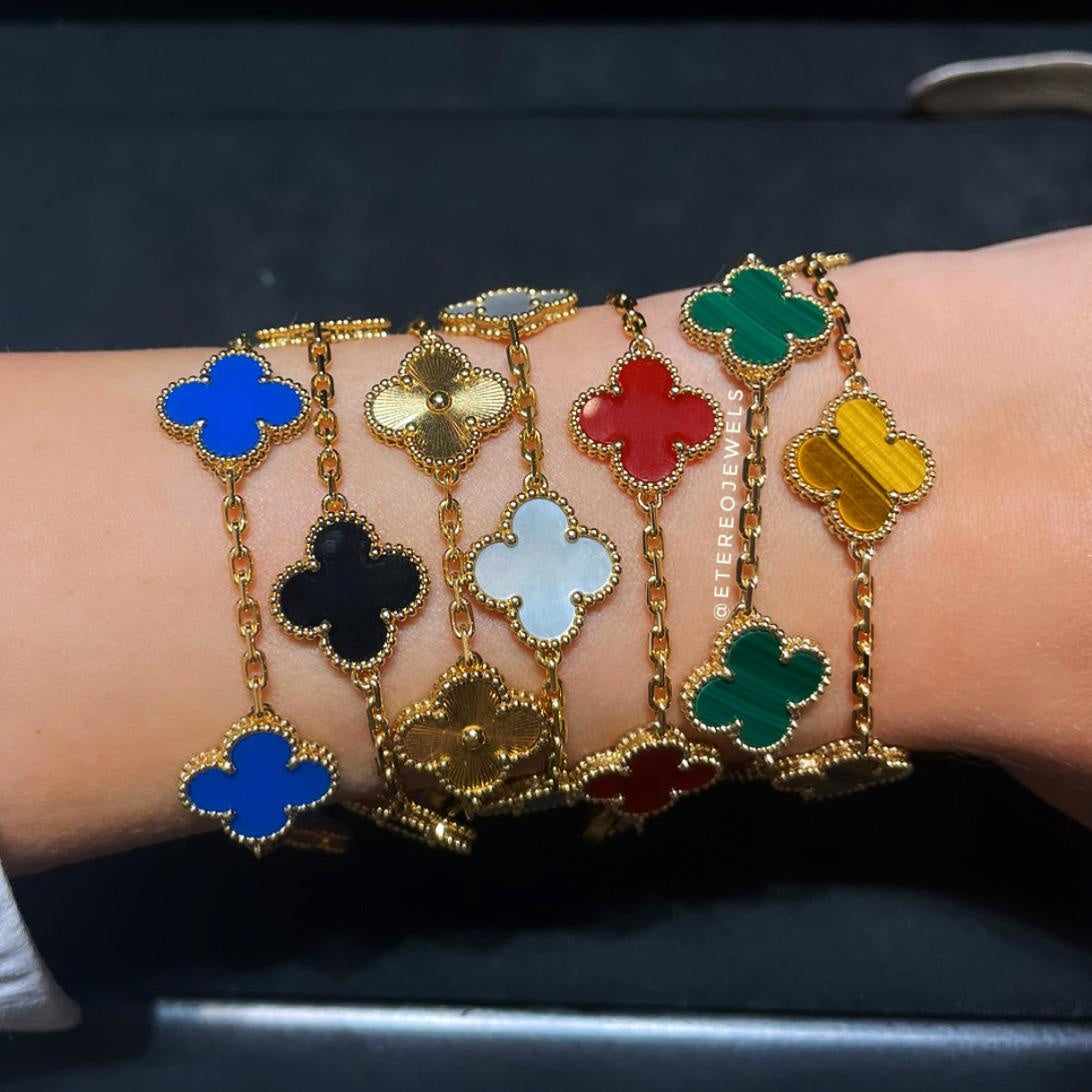 Clover Bracelet Etereo Gold White