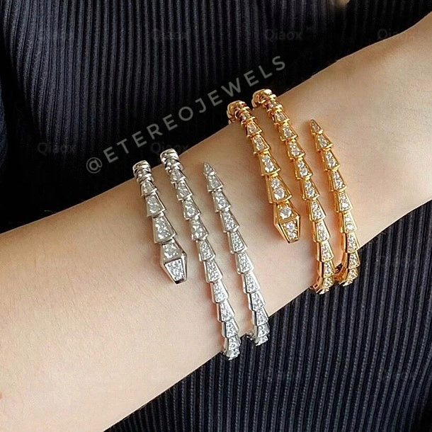 Silver Lining Jewellery Snake Bracelet Double Etereo Silver Lining Jewellery