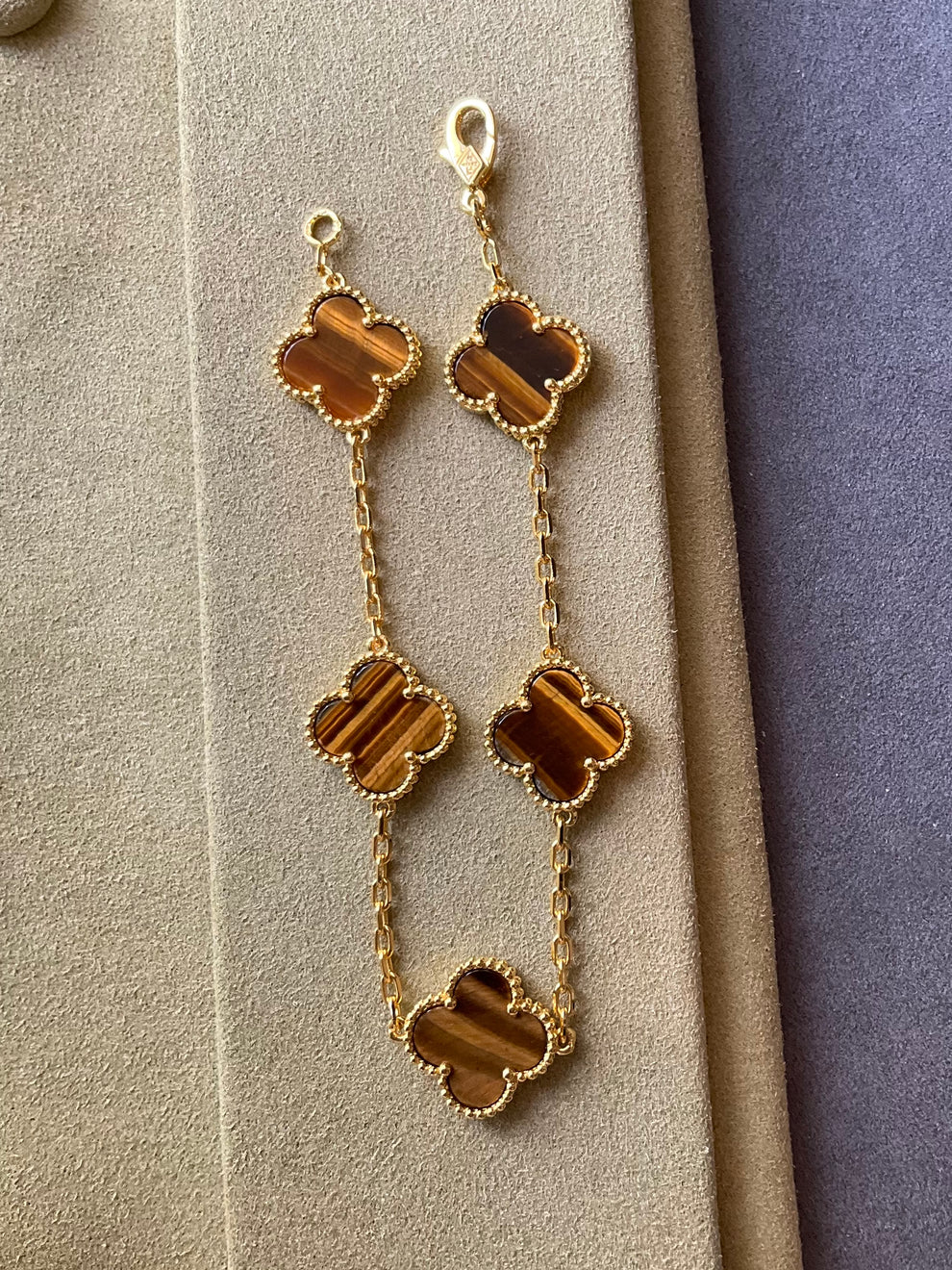 Clover Bracelet Etereo Tigers Eye - Unisex