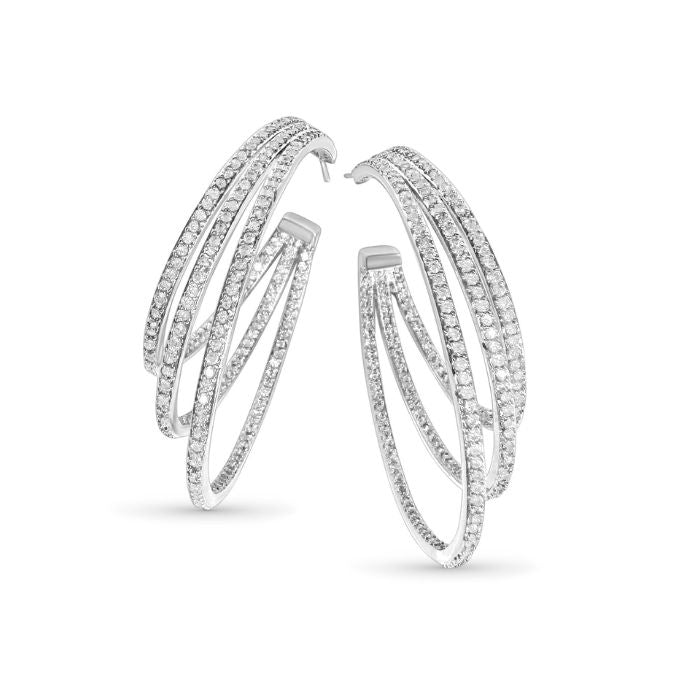 Triple Hoop Earrings - Silver Lining Jewellery