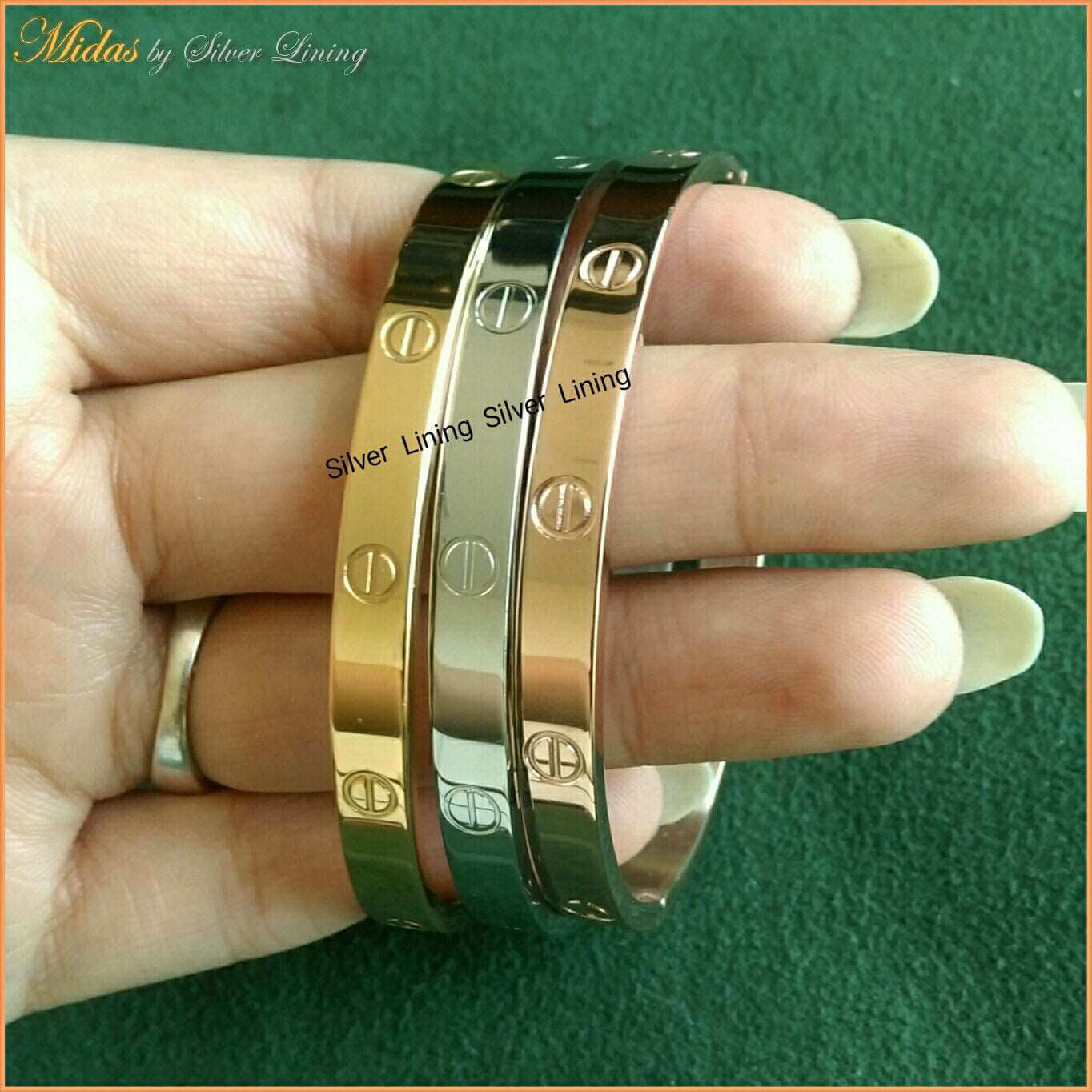 Band Bracelet Etereo - Mens Size - Silver Lining Jewellery