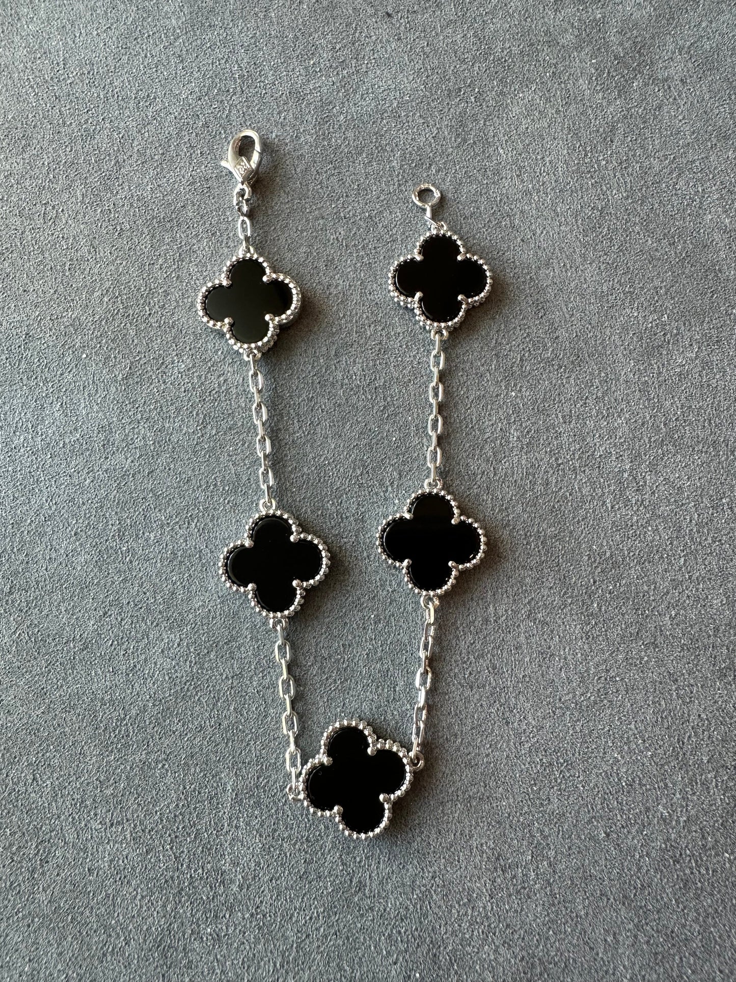 Clover Bracelet Etereo Black Silver