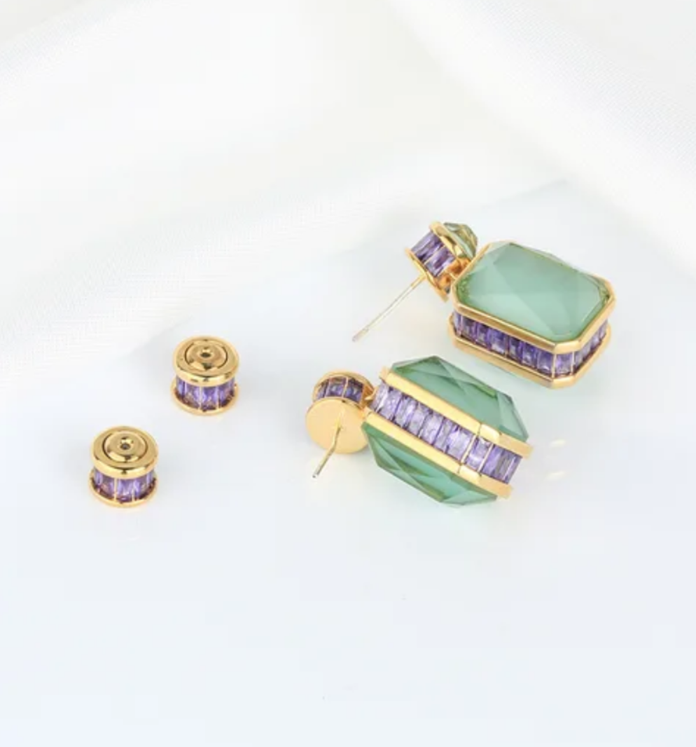 Jade Earrings - 3 cm