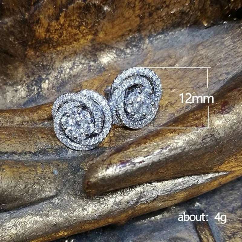 Swirly Stud Earrings - Silver Lining Jewellery