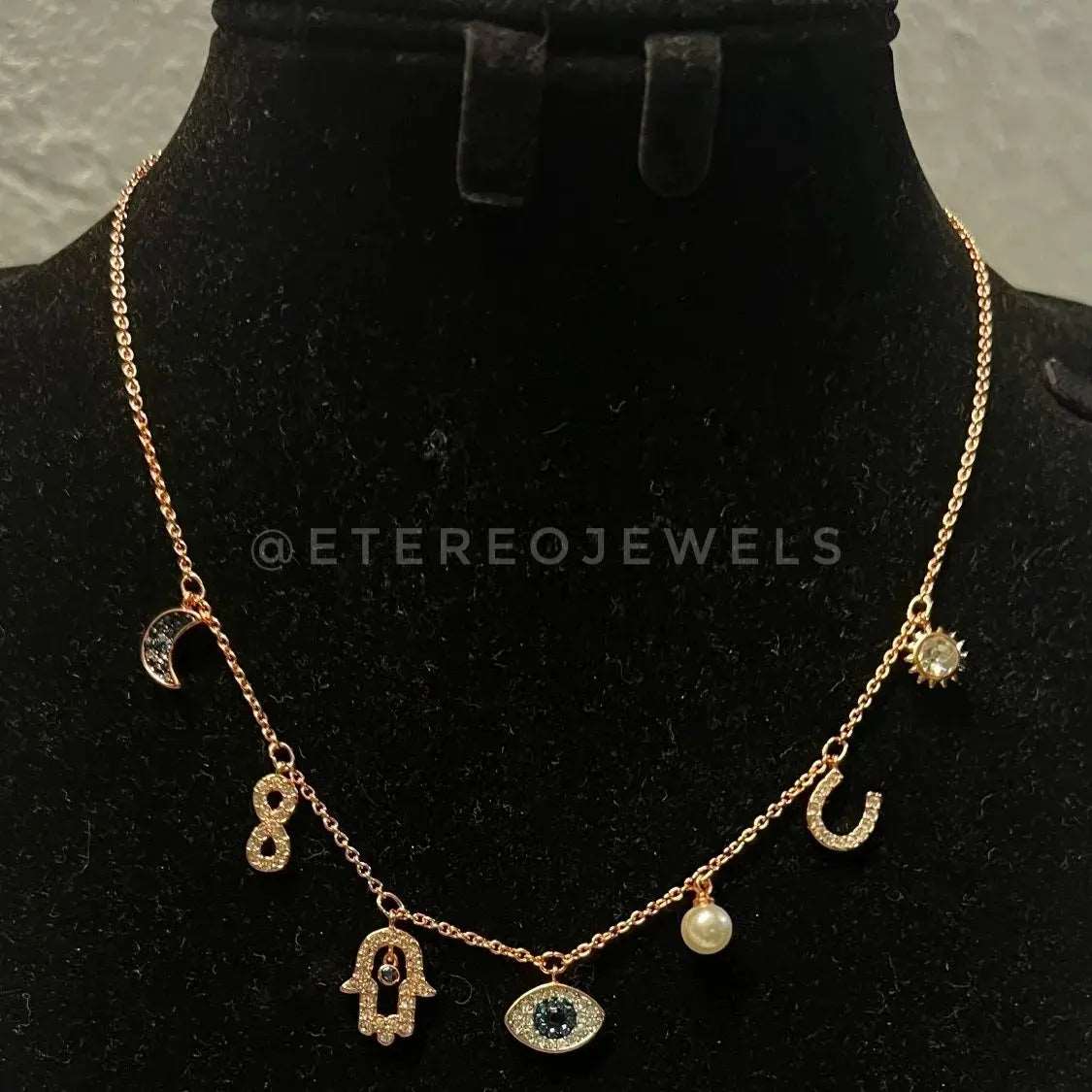 Evil Eye Charms Necklace - Silver Lining Jewellery