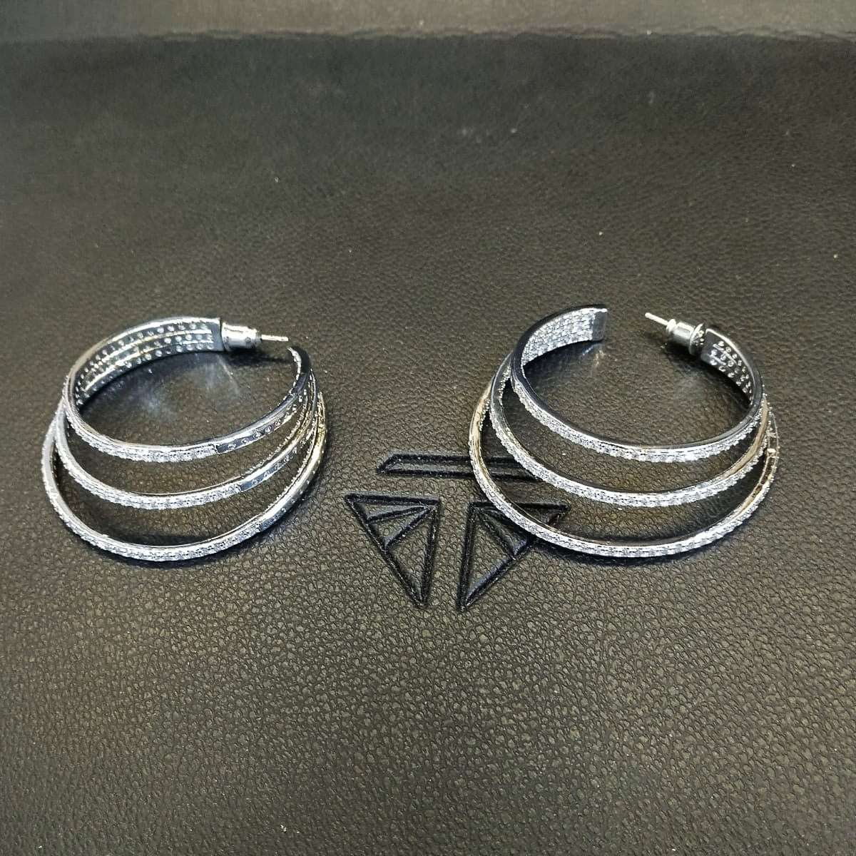 Triple Hoop Earrings - Silver Lining Jewellery
