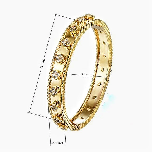 Silver Lining Jewellery Clover Bracelet Bangle Etereo Silver Lining Jewellery