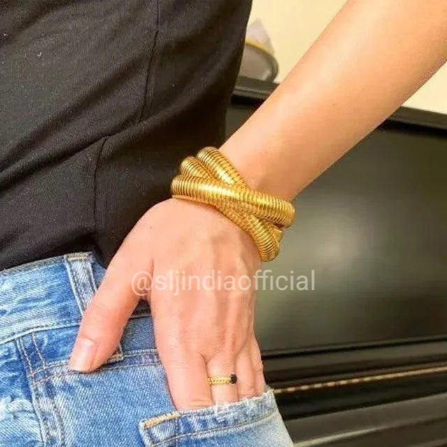 Intertwined Bracelet Gold - Silver Lining Jewellery