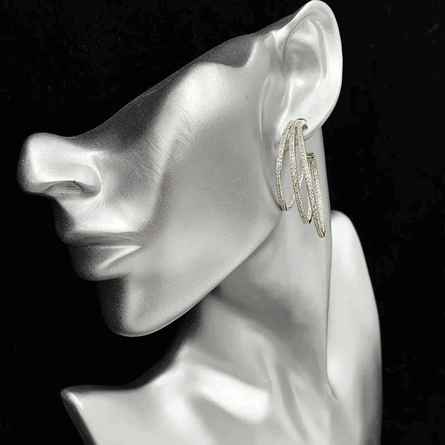 Triple Hoop Earrings - Silver Lining Jewellery