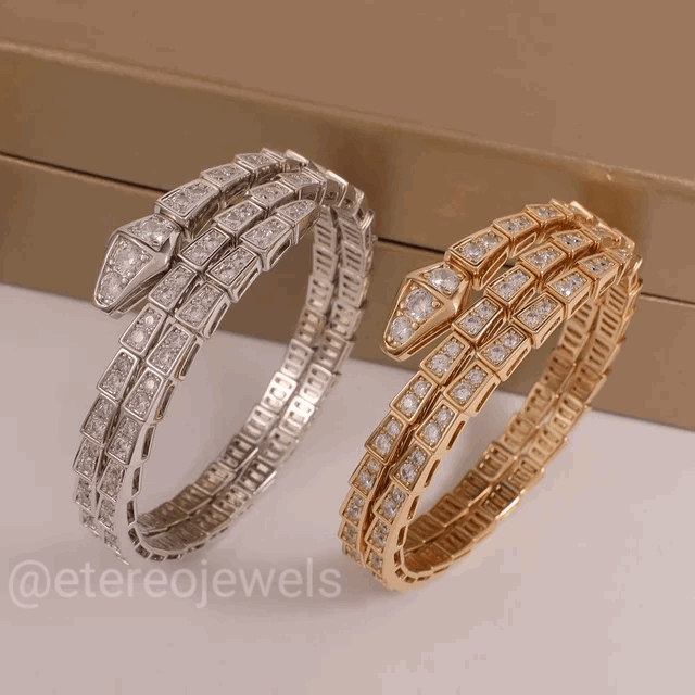 Silver Lining Jewellery Snake Bracelet Double Etereo Silver Lining Jewellery