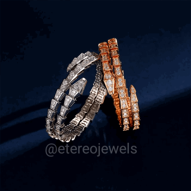 Silver Lining Jewellery Snake Bracelet Double Etereo Silver Lining Jewellery