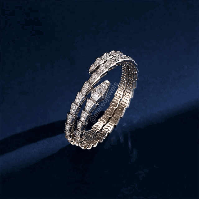 Silver Lining Jewellery Snake Bracelet Double Etereo Silver Lining Jewellery