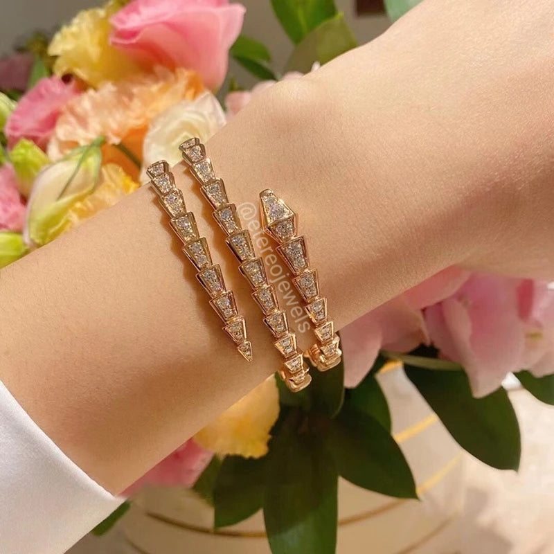 Silver Lining Jewellery Snake Bracelet Double Etereo Silver Lining Jewellery