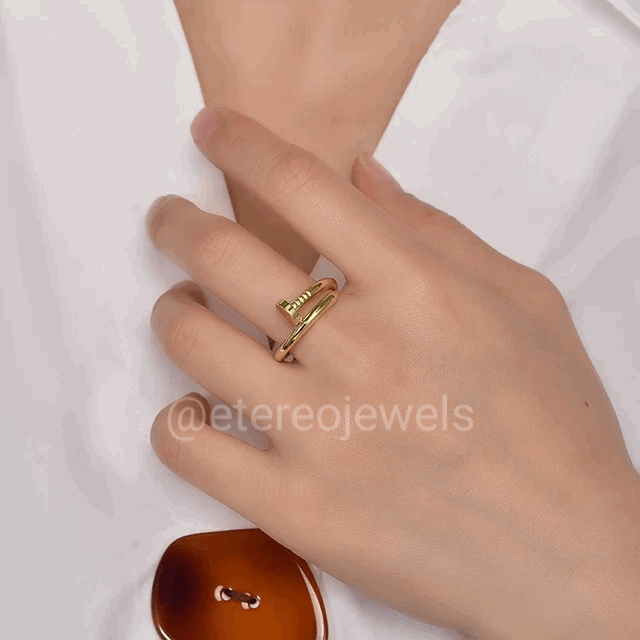 Silver Lining Jewellery Nail Ring Etereo Silver Lining Jewellery