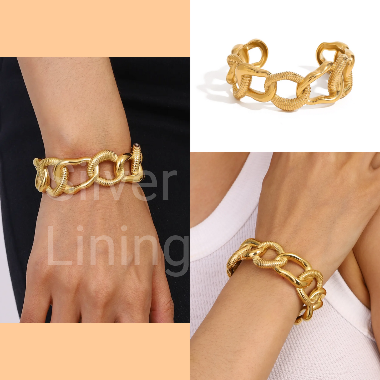 Gold Cuff Bracelet
