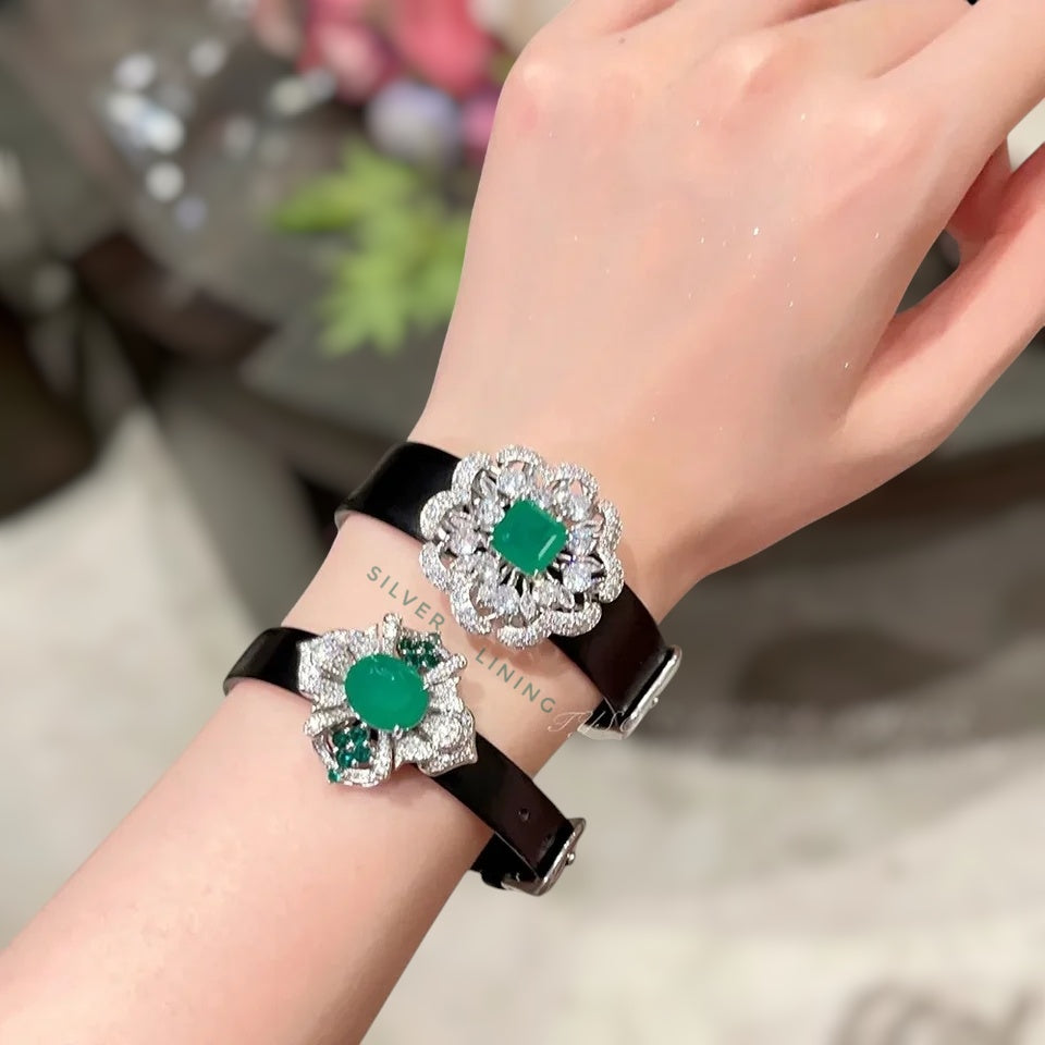 Flower Leather Bracelet