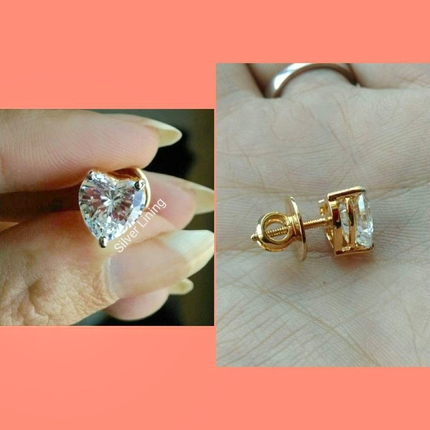 Silver Lining Jewellery Solitaire Earrings 925 - Preorder (No Cod) Silver Lining Jewellery