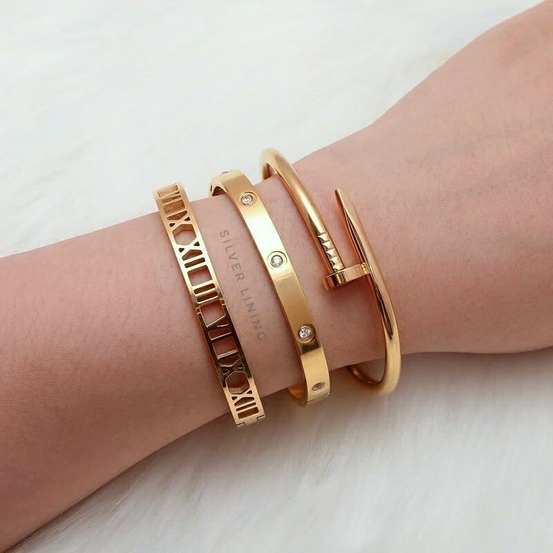 Silver Lining Jewellery Nail Bracelet Etereo Silver Lining Jewellery