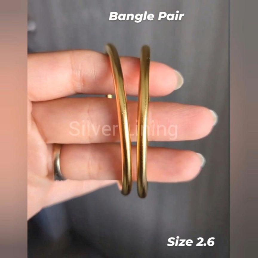 Gold Bangles 2.6 Pair / Set of 4