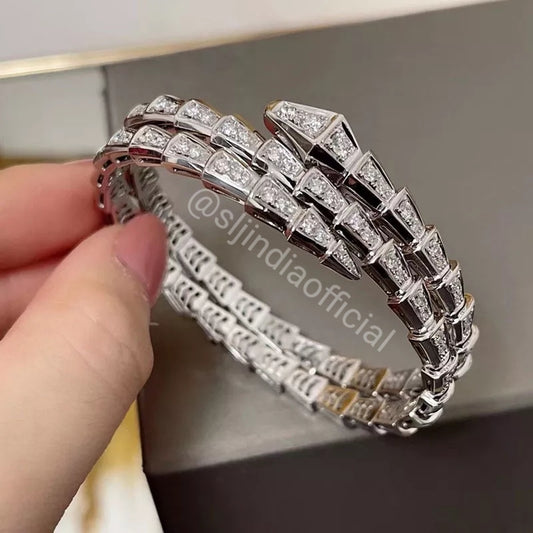 Silver Lining Jewellery Snake Bracelet Double Etereo Silver Lining Jewellery