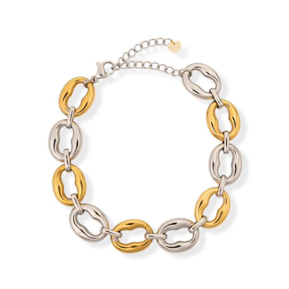 Two Tone Chain Link Bracelet