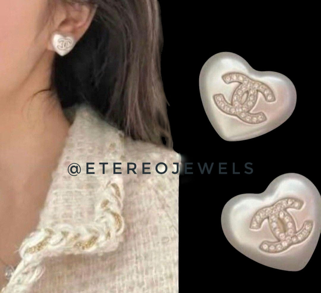 Cc Heart Earrings Etereo