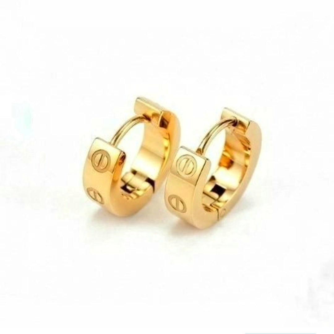 Gold Huggies - Silver Lining Jewellery