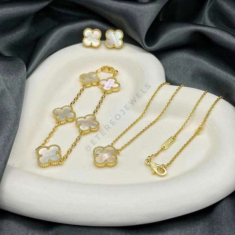 Silver Lining Jewellery Clover Necklace Etereo vc (Only single Clover Necklace) Silver Lining Jewellery