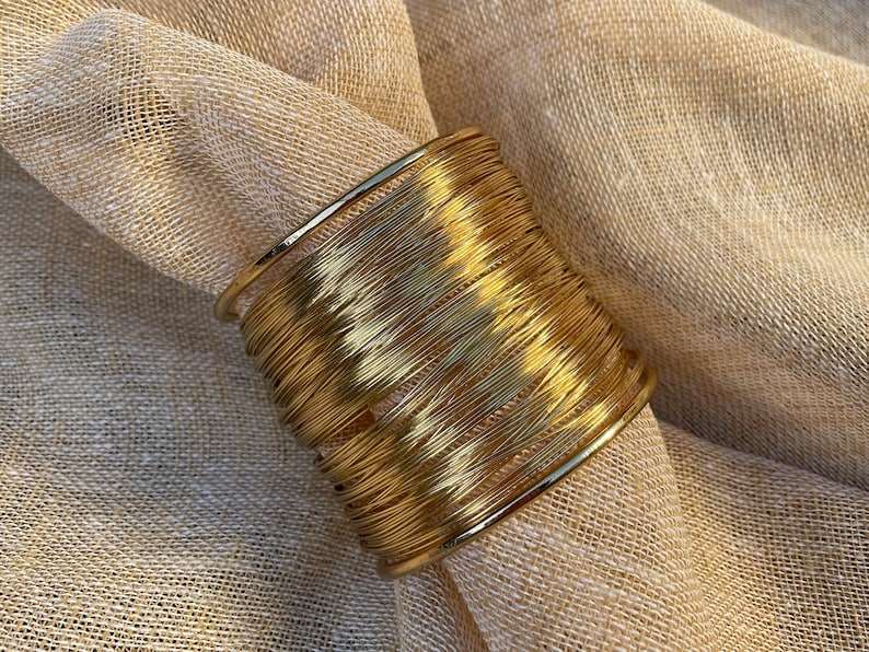 Gold Statement Cuff Bracelet - Silver Lining Jewellery