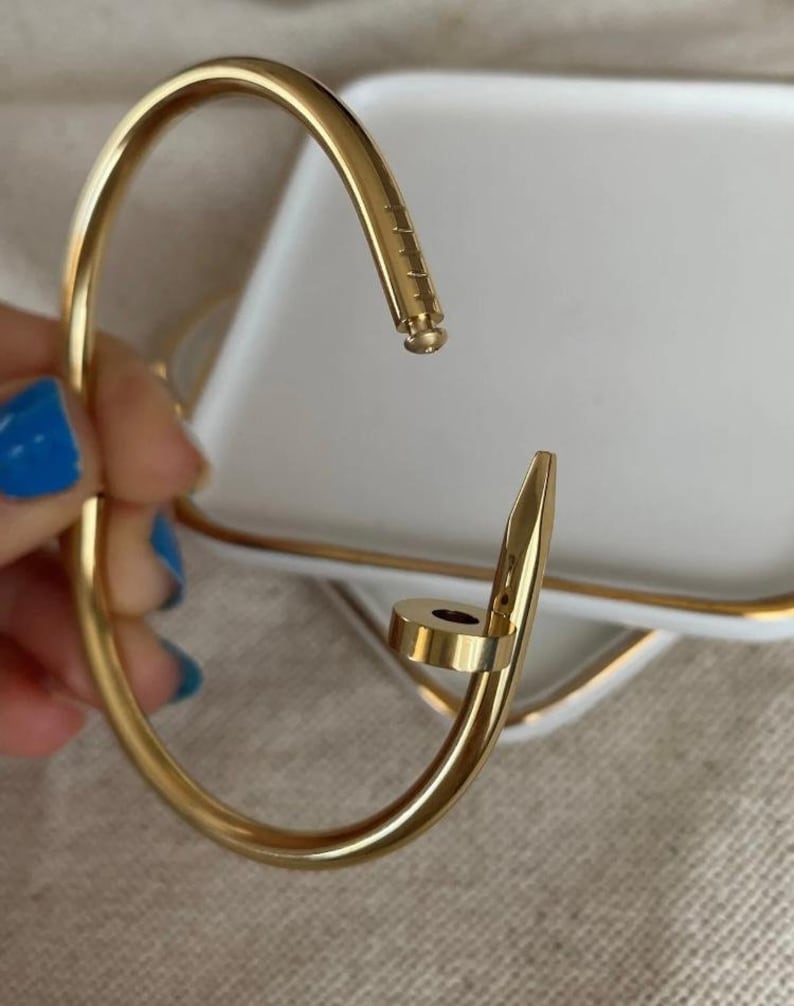 Silver Lining Jewellery Nail Bracelet Etereo Mens Silver Lining Jewellery