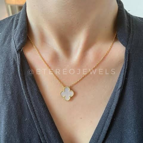 Silver Lining Jewellery Clover Necklace Etereo vc (Only single Clover Necklace) Silver Lining Jewellery