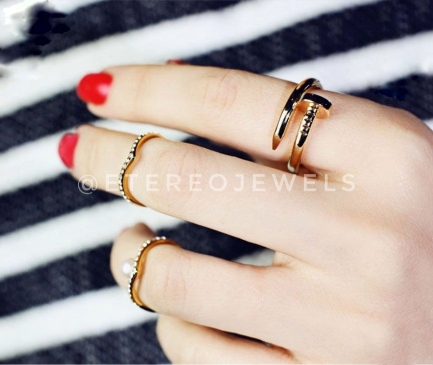 Silver Lining Jewellery Nail Ring Etereo Silver Lining Jewellery