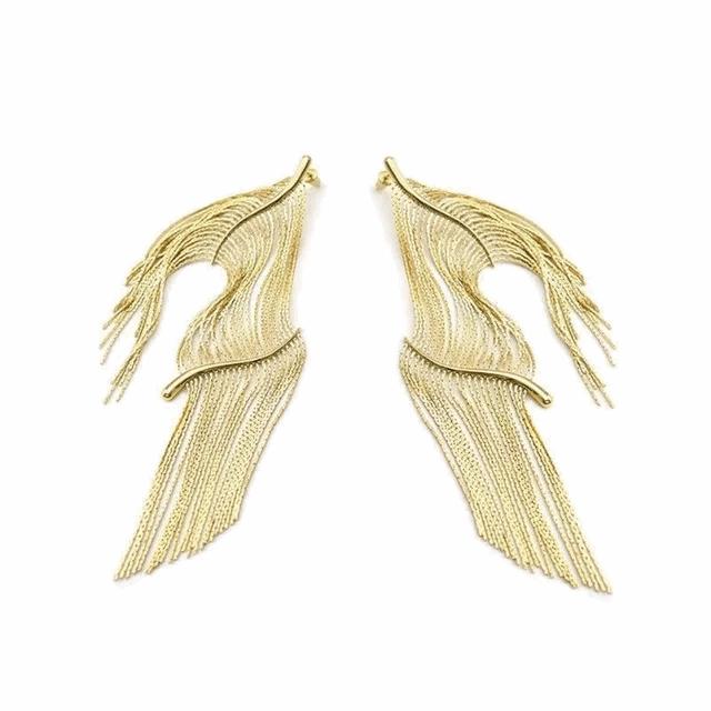 Gold Tassle Earrings