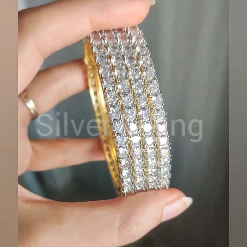 Silver Lining Jewellery Bangles Solitaire Silver Lining Jewellery