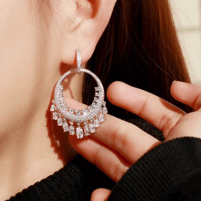 Silver Lining Jewellery Chandelier Earrings Silver Lining Jewellery