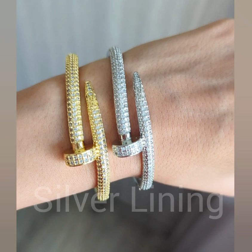 Nail Pave Bracelets