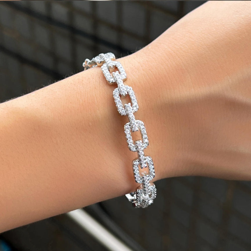 Chain Cuff Bracelet - Silver Lining Jewellery